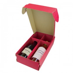 Coffret pour 2 bouteilles garance