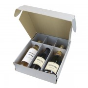 Coffret pour 3 bouteilles silver argent